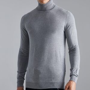 Boohoo Man Tall Muscle Fit Roll Neck Jumper Size Small